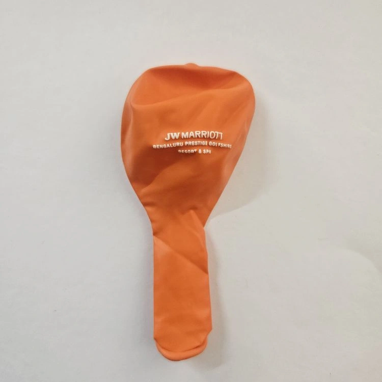 Colorful printed balloons for party décor, orange printed balloons